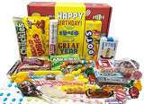 1946 Retro Childhood Candy Gift Basket Box Assortment for 80th Birthday Man or Woman Jr