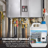 Nature's Freedom Tankless Water Heater Flush Descaler, Quart (32 oz) - Professional Non-Toxic Descaling Solution, Biodegradable, Made in the USA