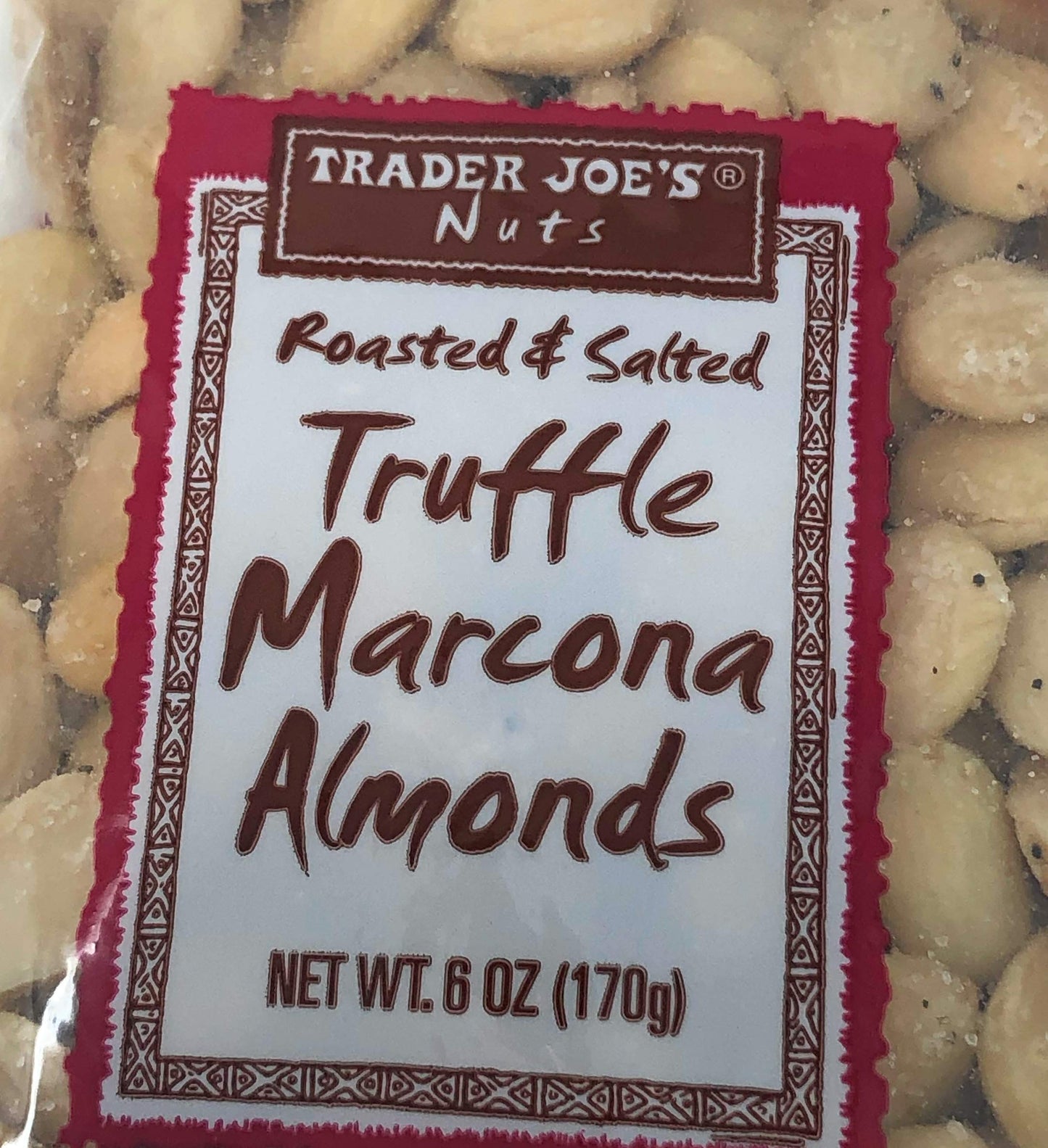 Trader Joes Nuts Roasted & Salted Truffle Marcona Almonds - Pack of 3 Bags - 6 oz per Bag