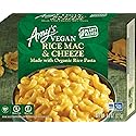 Amy's Frozen Meals, Gluten Free Dairy Free Vegan Rice Mac and Cheeze, Made With Organic Rice Pasta, Microwave Meals, 8 Oz