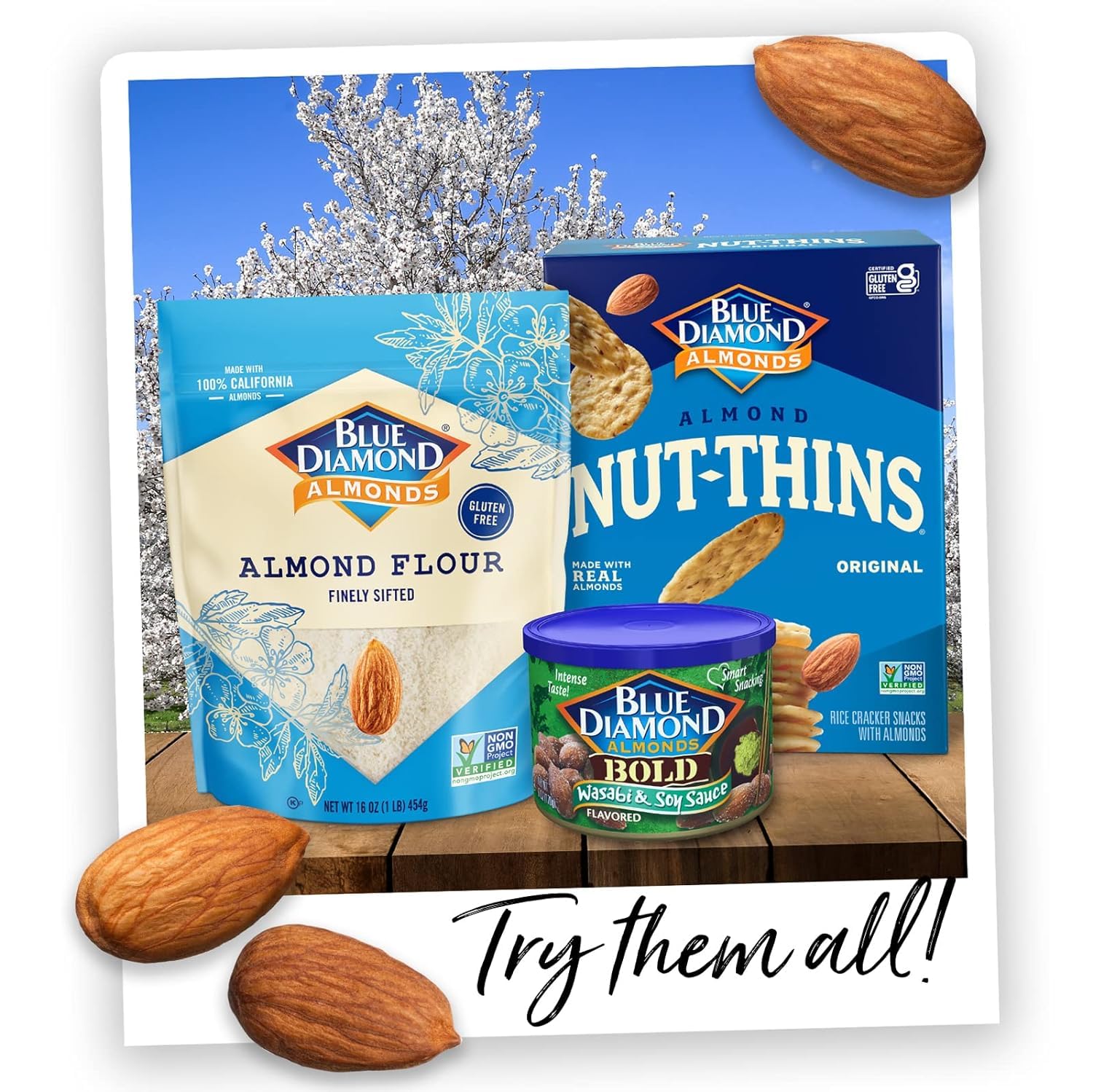 Blue Diamond Almonds, BOLD Snack Nut Flavored Wasabi and Soy Sauce Value Bag Great for Snacking and Cravings at Home, Office, or On-The-Go, 19.2 Ounce