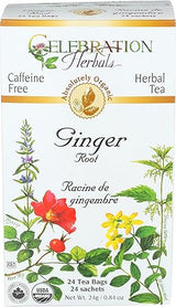 Celebration Herbals Organic Ginger Root Tea, 24 CT