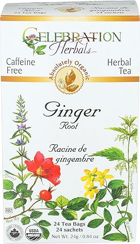 Celebration Herbals Organic Ginger Root Tea, 24 CT