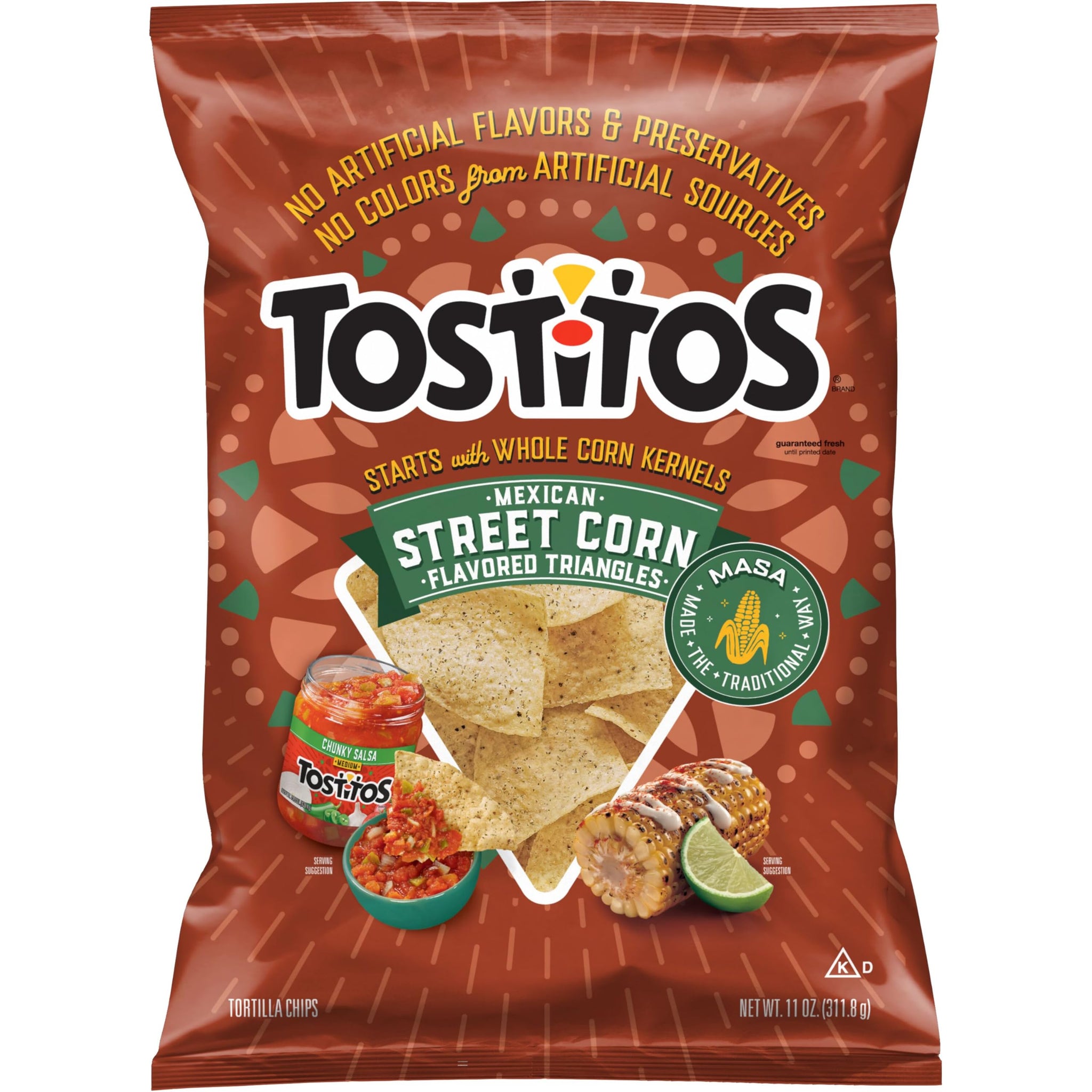 Tostitos Tortilla Chips, Mexican Street Corn, 11 Oz