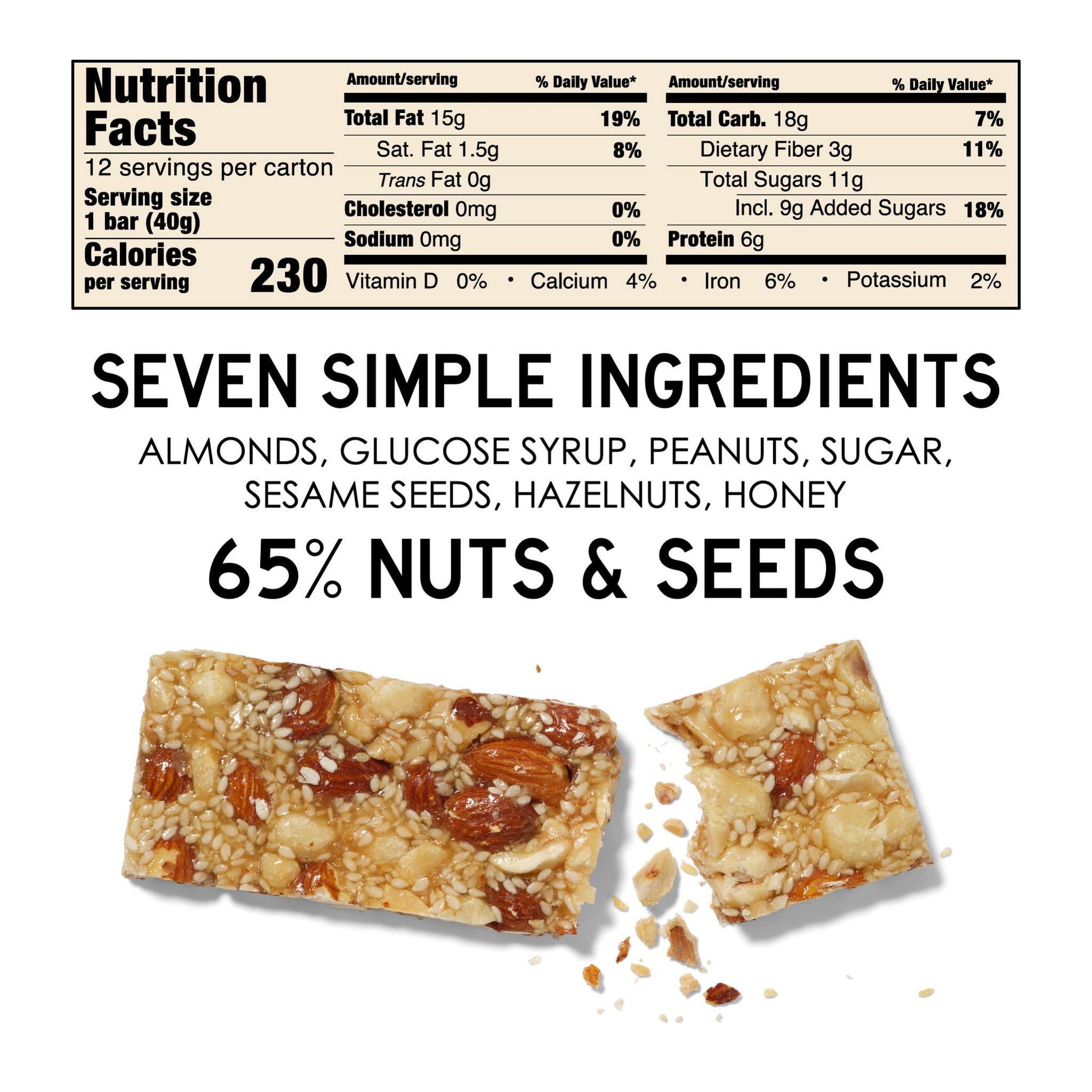 South 40 Snacks Mixed Nut Bar, 1.4 OZ