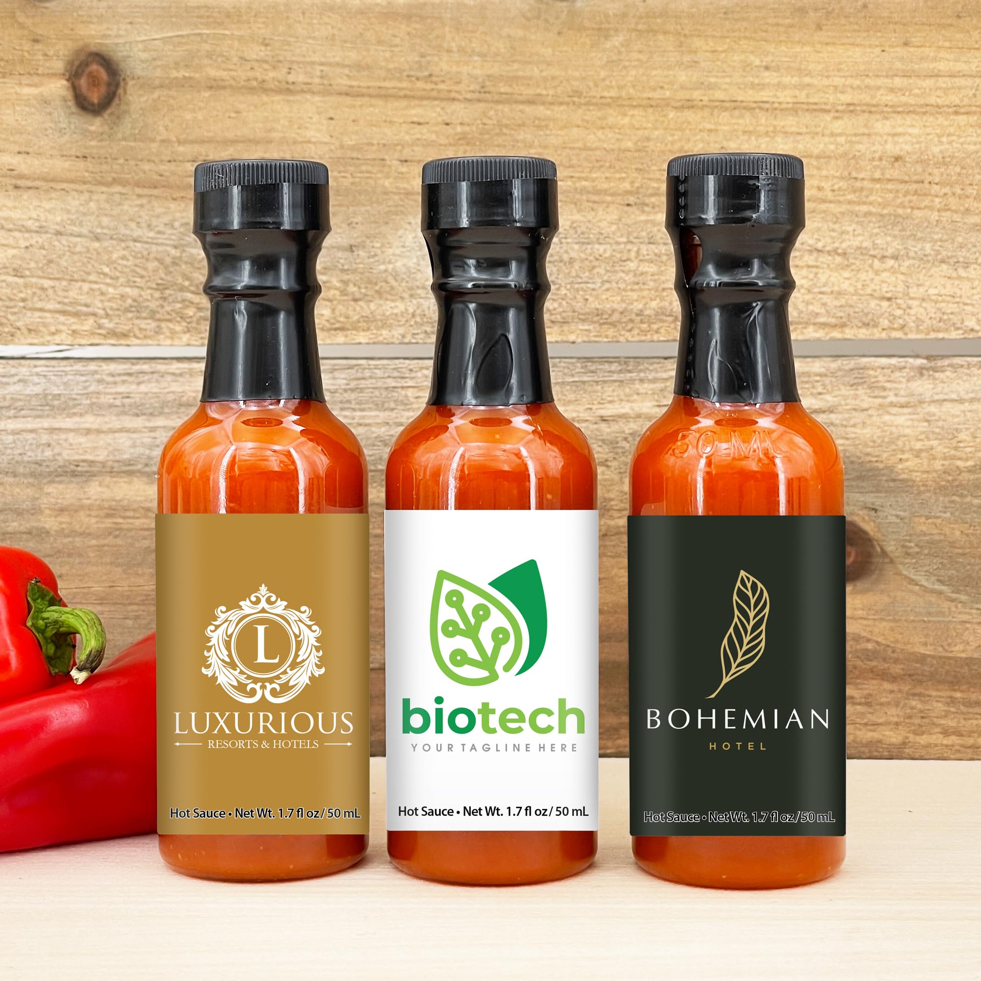 Custom Hot Sauce, Custom Hot Sauce Bottle, Hot Sauce Favor - 12 Quantity - $2.70 Each - Hot Sauce Gifts Promotional Product/Bulk with Your