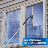 Unger 18-inch Professional Grip Swivel Squeegee - Professional Grade Window Squeegee for the Home, Large Squeegee for Glass Window Cleaning