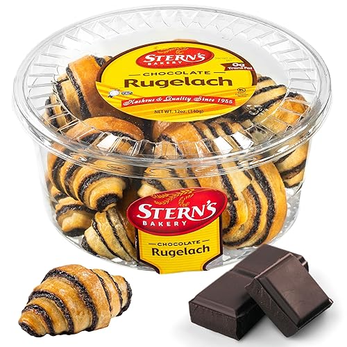 Rugelach Pastries | Chocolate Croissant | Chocolate Babka Bread | Breakfast Pastry | Coffee Snack| Kosher, Dairy & Nut Free | Holidays, Parties