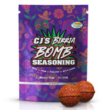 CJ’s Birria Bomb Seasoning - 2 Bombs in 8 oz Pack, MSG-Free | Authentic Mexican Spice Mix with Real Chiles & Herbs | Perfect for Birria Tacos, Ramen