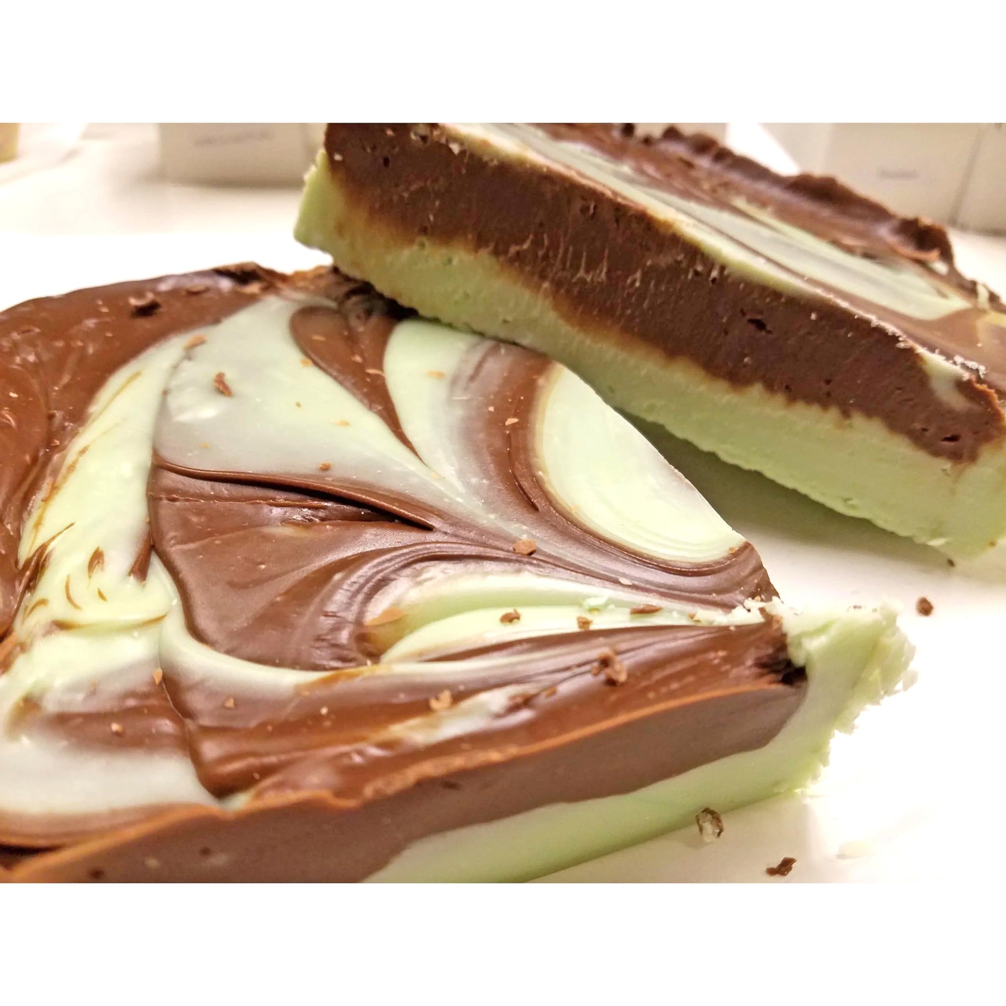 Creamy Fresh Made 7 Pound Slabs Fudge (Chocolate Mint)
