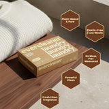 Evercleaner™ Laundry Detergent Sheets - Fresh Linen Scent, Up to 120 Loads - Eco-Friendly Plastic-Free Laundry Sheets, Hypoallergenic, Washing