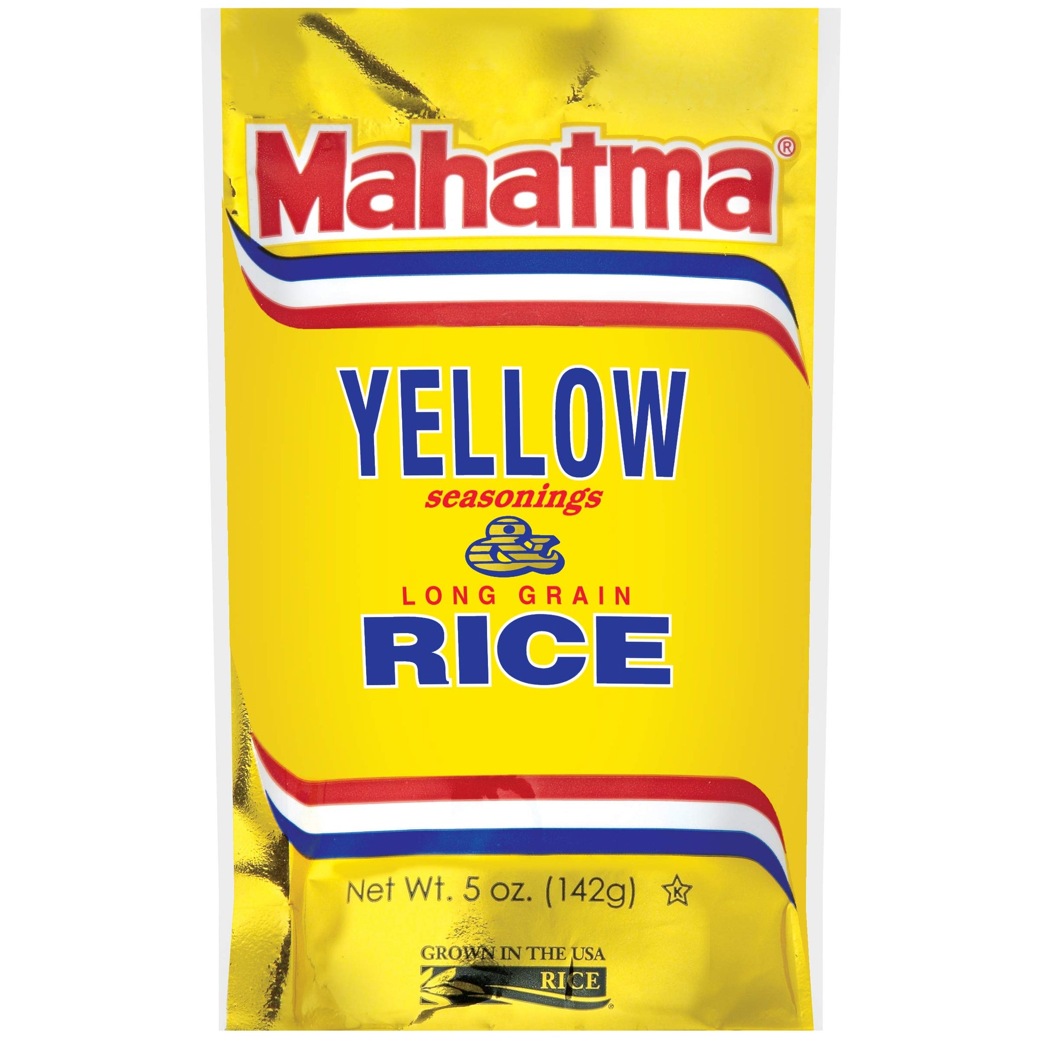 Mahatma Yellow Seasonings & Long Grain Rice, Gluten-Free, Non-GMO, Vegan, 5 oz Bag
