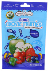 Torie and Howard Chewie Fruities, Sour Assorted Flavors, 4 Ounce