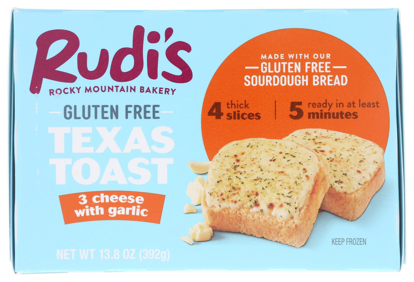 Rudis Bakery 3 Cheese Garlic Texas Toast, 13.8 OZ