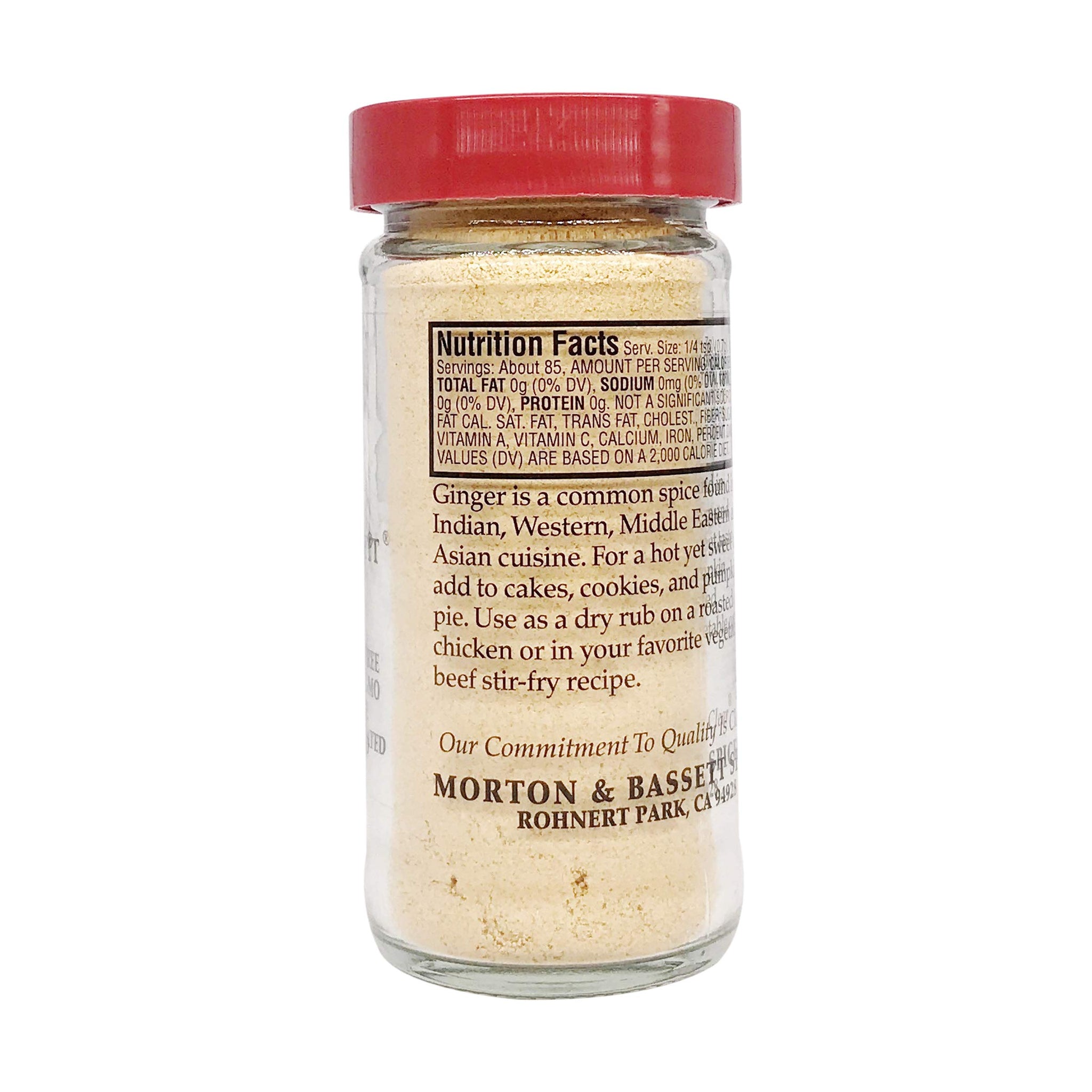 Morton & Bassett Ground Ginger, 2.1-Ounce Jars (Pack of 3)