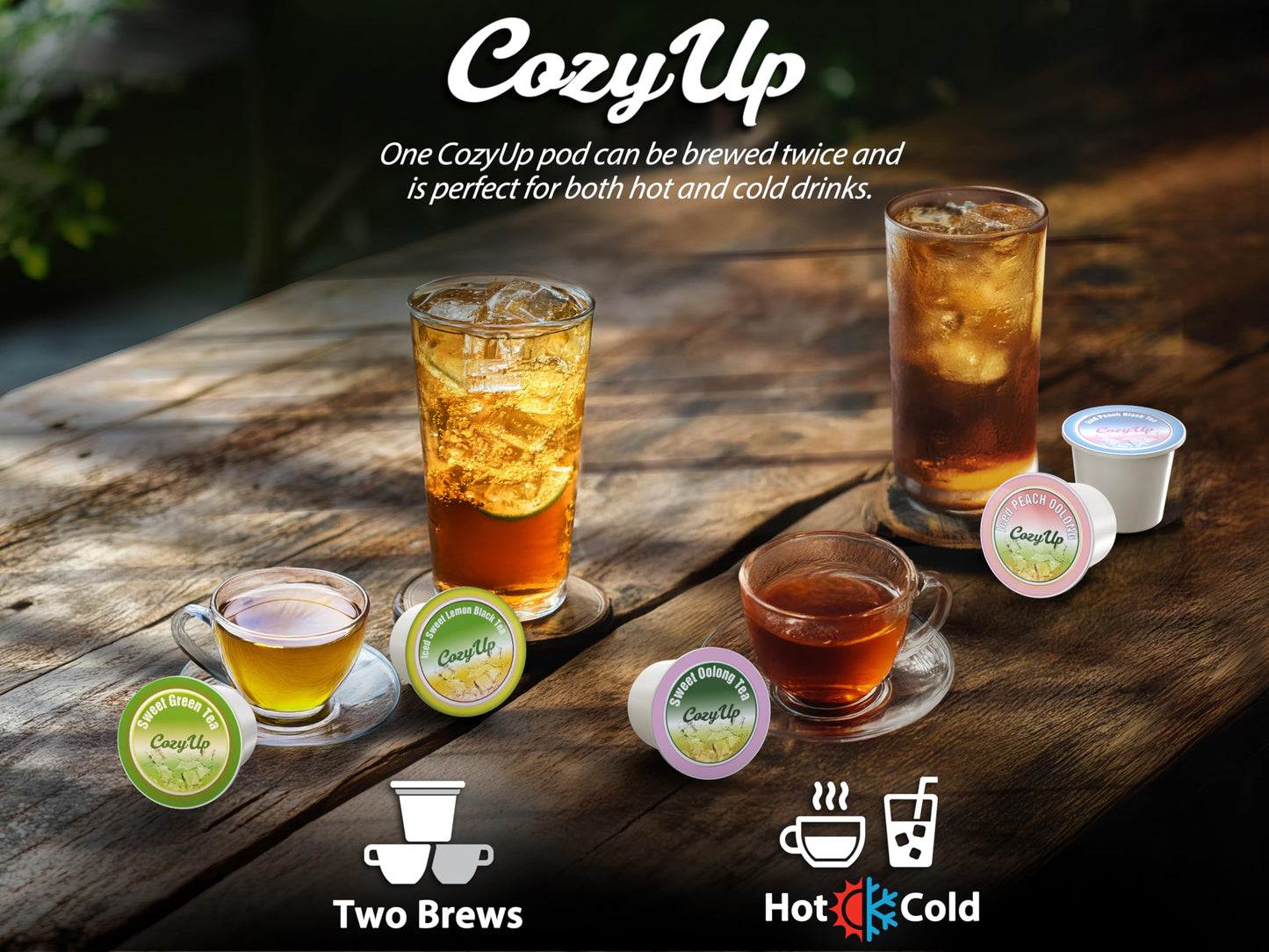 Cozy Up Peach Black Tea K-Cup Pods, 36-Count, Compatible with Keurig Brewers