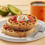 Kashi Frozen Waffles, Vegan, Frozen Breakfast for Kids, Seven Grain, 10.1oz Box (8 Waffles)