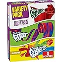 Fruit Roll-Ups, Fruit by the Foot, Gushers Fruit Flavored Snacks Variety Pack, Gluten Free, 8 Ct, 5.1 oz