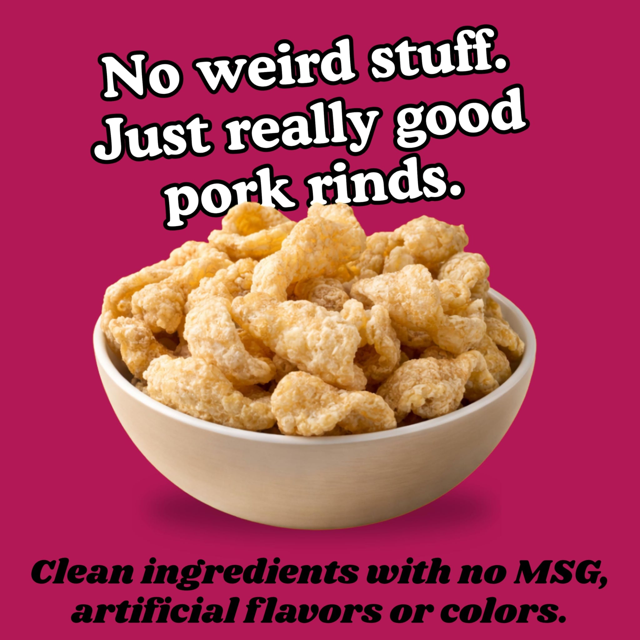 Pork King Good 4 Bag Variety Pack of Sweet & Salty Dessert Flavored Pork Rinds - 3 oz (Variety 4 Pack) Gluten Free Snacks