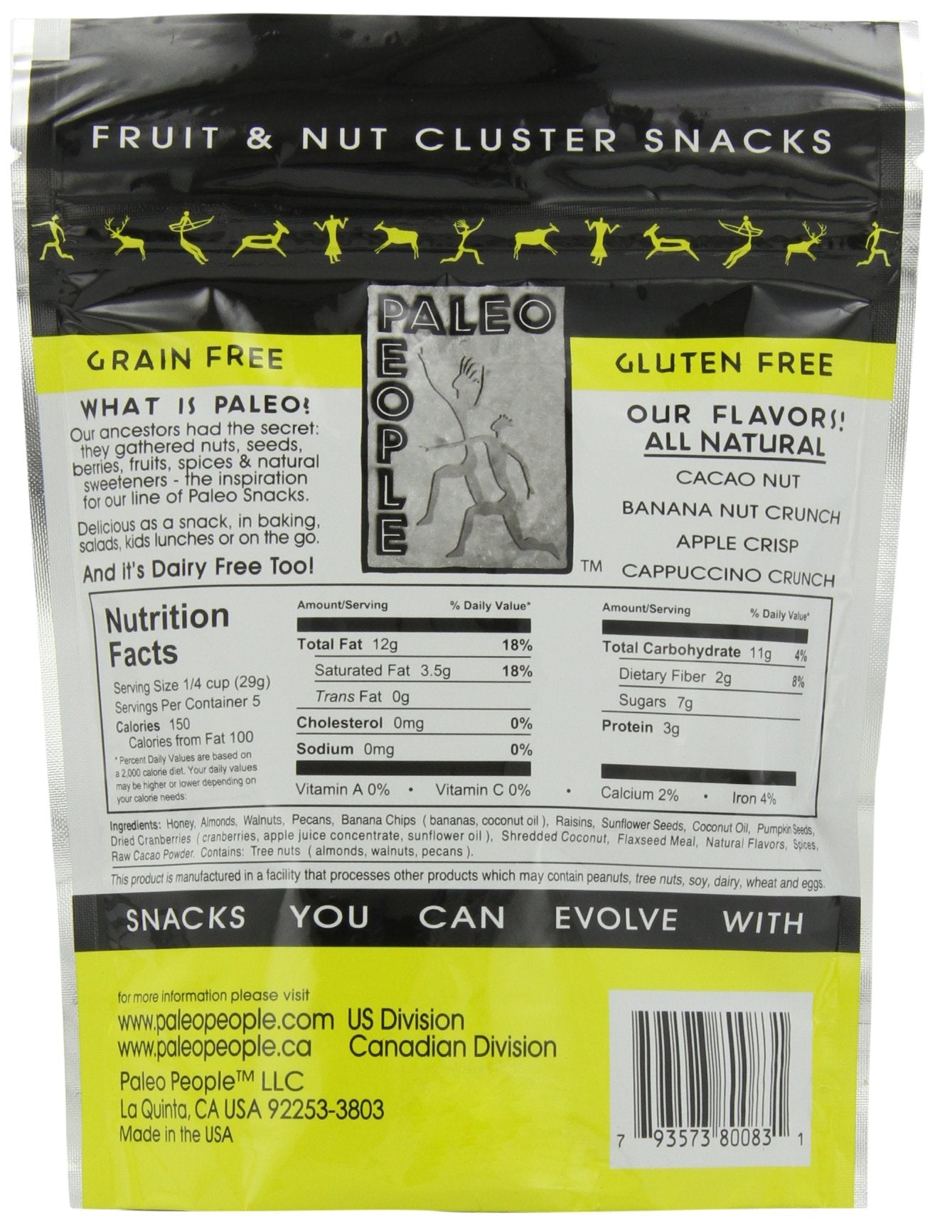Paleo People Banana Nut Granola, 5-Ounce (Pack of 3)