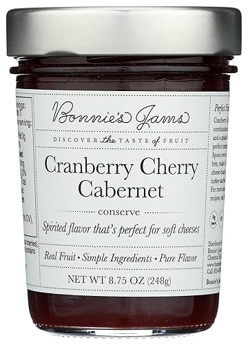 BONNIES JAMS Jam Cranberry Cherry Cabernet, 8.75 OZ