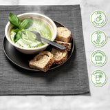 Shimglim 18oz Disposable Sturdy Paper Bowls, Microwave-Safe, Compostable Heat Resistant Soup Bowl, Biodegradable Bagasse Hot Food Plates and Bowls