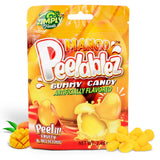 Peelablez Peelable Mango Gummies Pack of 3 - Resealable 2.46 Oz Each, 4D Gummies, Mango Peeling Candy, Layered for Delicious Fruity Snack