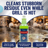 Griddle-Whiz Grill & Griddle Cleaner | Removes Grease, Food Residue, Burnt On Organics | Non-Toxic High Heat Flat Top Grill Cleaner & Food Contact