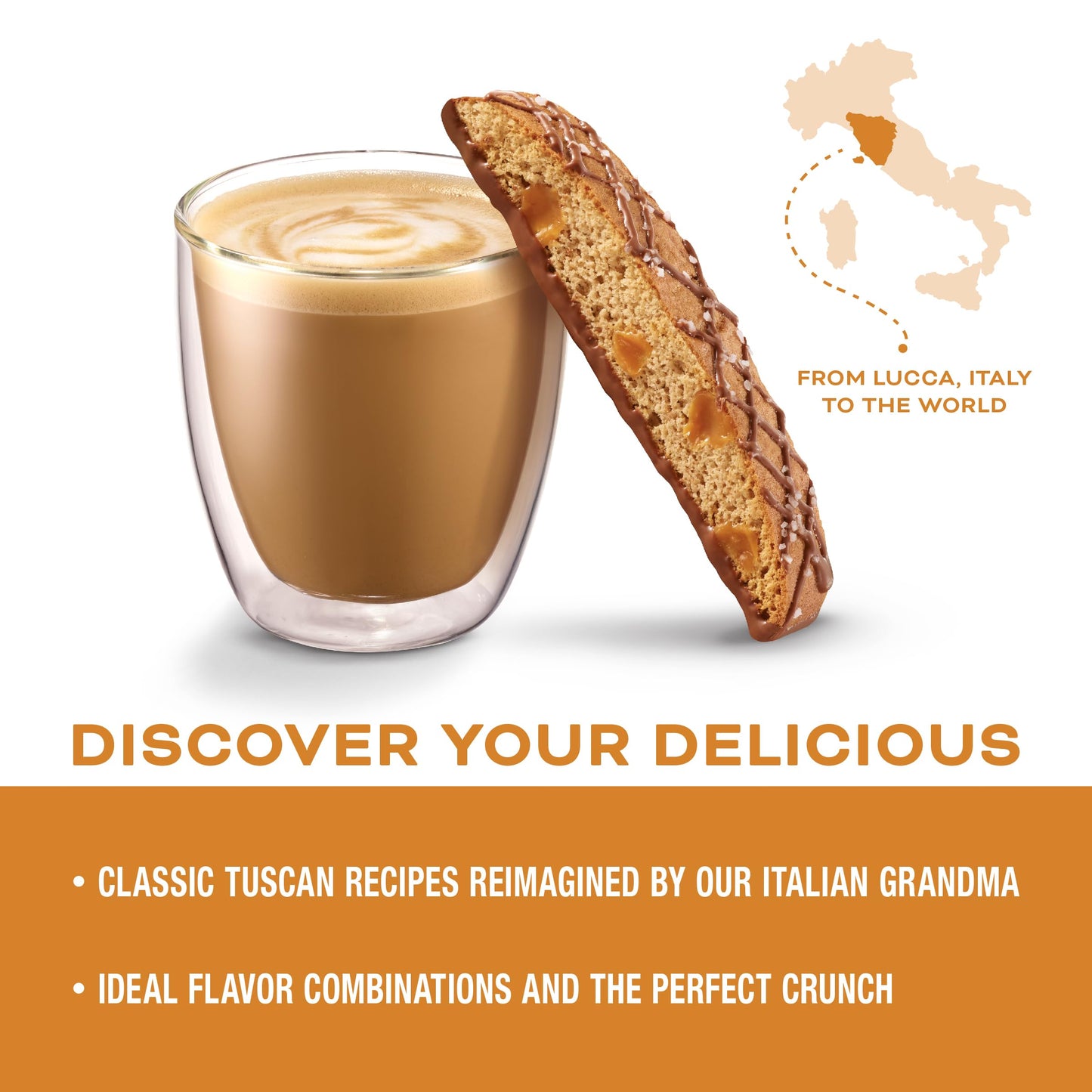 Nonnis Biscotti Salted Caramel 8 pack (set of 2)