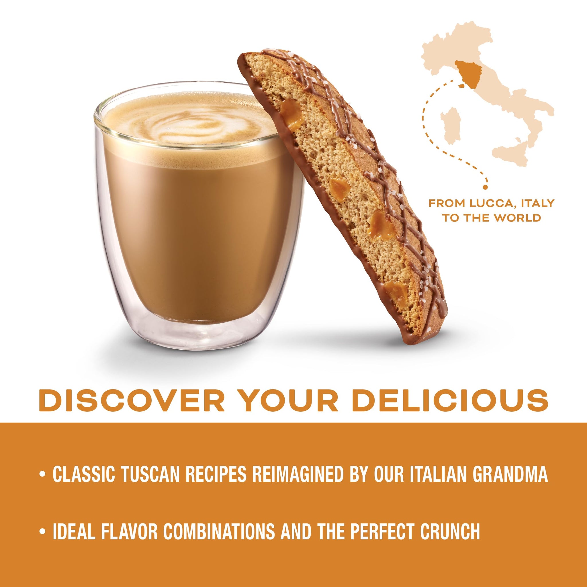 Nonnis Biscotti Salted Caramel 8 pack (set of 2)