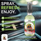 KronicKiller Gain Air Freshener & Burning Oil, Liquid Spray, 1 Fl Oz, Long Lasting Scent Duration, Car & Room Deodorizing