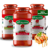La San Marzano Variety Pack, Tomato Basil, Arrabiata, Marinara Sauce, 24 oz, Pasta Sauce Made in Italy, All Purpose Tomato Premium Quality, All