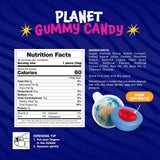 Earth Planet Gummy Balls - 19 Oz Jar (30 Count) - Strawberry Jelly Filled Gummies - Individually Wrapped Gummy Candy - Space Candy - Earth Gummies