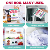 20 MULE TEAM Borax Powder, 65 Ounce, 4 Count, All Natural Laundry Booster & Multi-Purpose Household Cleaner for Kitchen and Bathroom, Stain & Odor