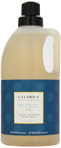 Caldrea Laundry Detergent, Basil Blue Sage, 64 oz