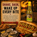 Cajun Chef Green Louisiana Hot Sauce 12 oz (Pack of 3) - Mild Green Cayenne Pepper Sauce Made with Louisiana Peppers, Cajun Style Hot Sauce for Gumbo