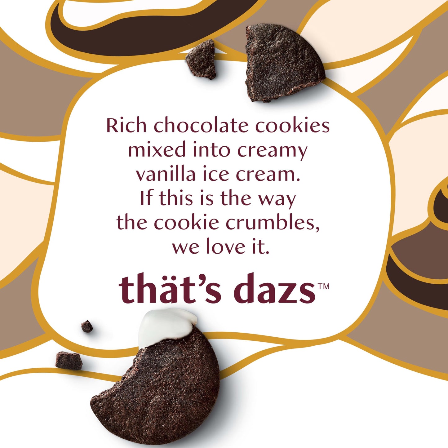 Haagen-Dazs Ice Cream, Cookies & Cream, 14 oz (Frozen)