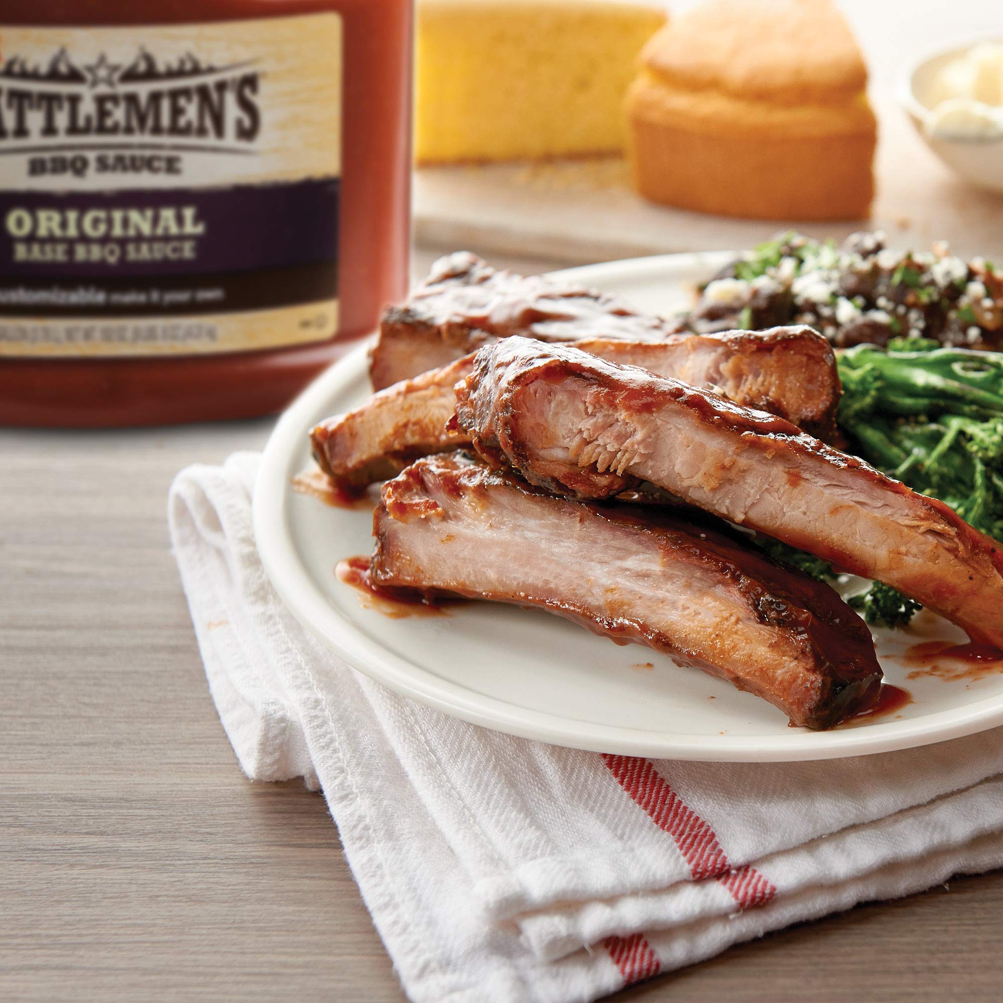 Cattlemen's Original Base BBQ Sauce, 1 gal - One Gallon Container Customizable Barbecue Sauce Base for Chefs, Ideal for Ribs, Briskets, Sauces