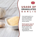Spicy World Granulated Garlic 6 LB Jar - Gluten Free, Coarse Ground Dehydrated Garlic, Non-GMO, Bold Flavor for Cooking, Seasoning & Spice Blends