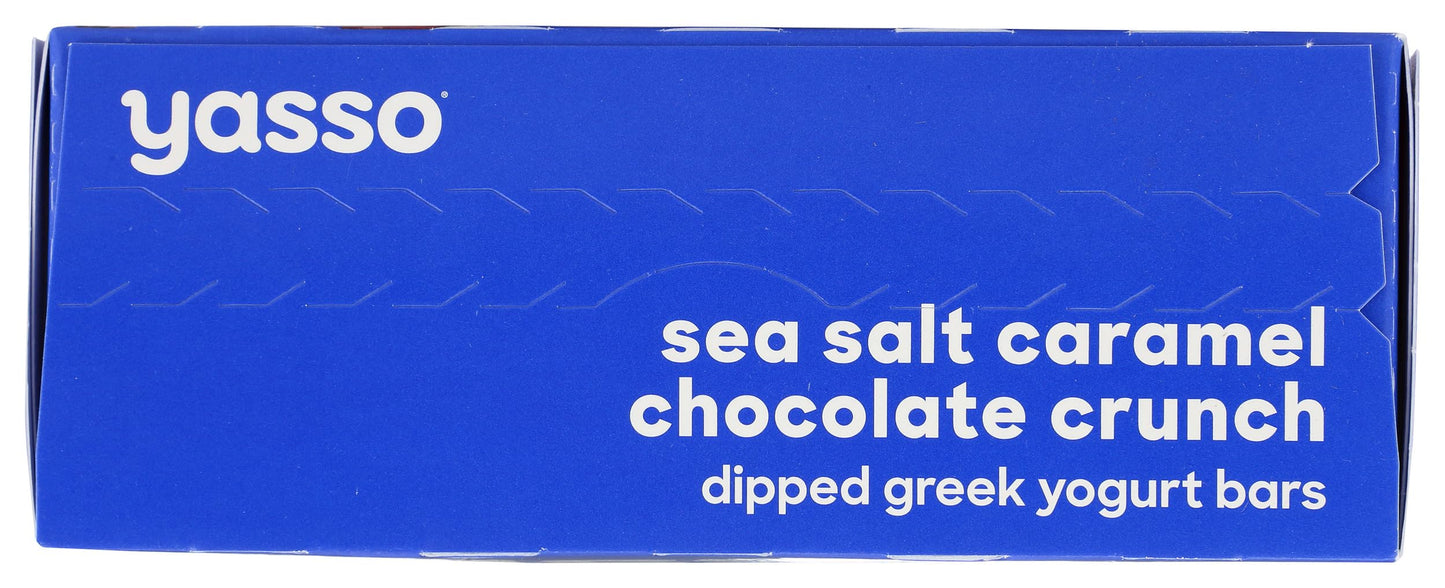 Yasso Sea Salt Caramel Chocolate Crunch Frozen Yogurt Bars, 10.6 FZ