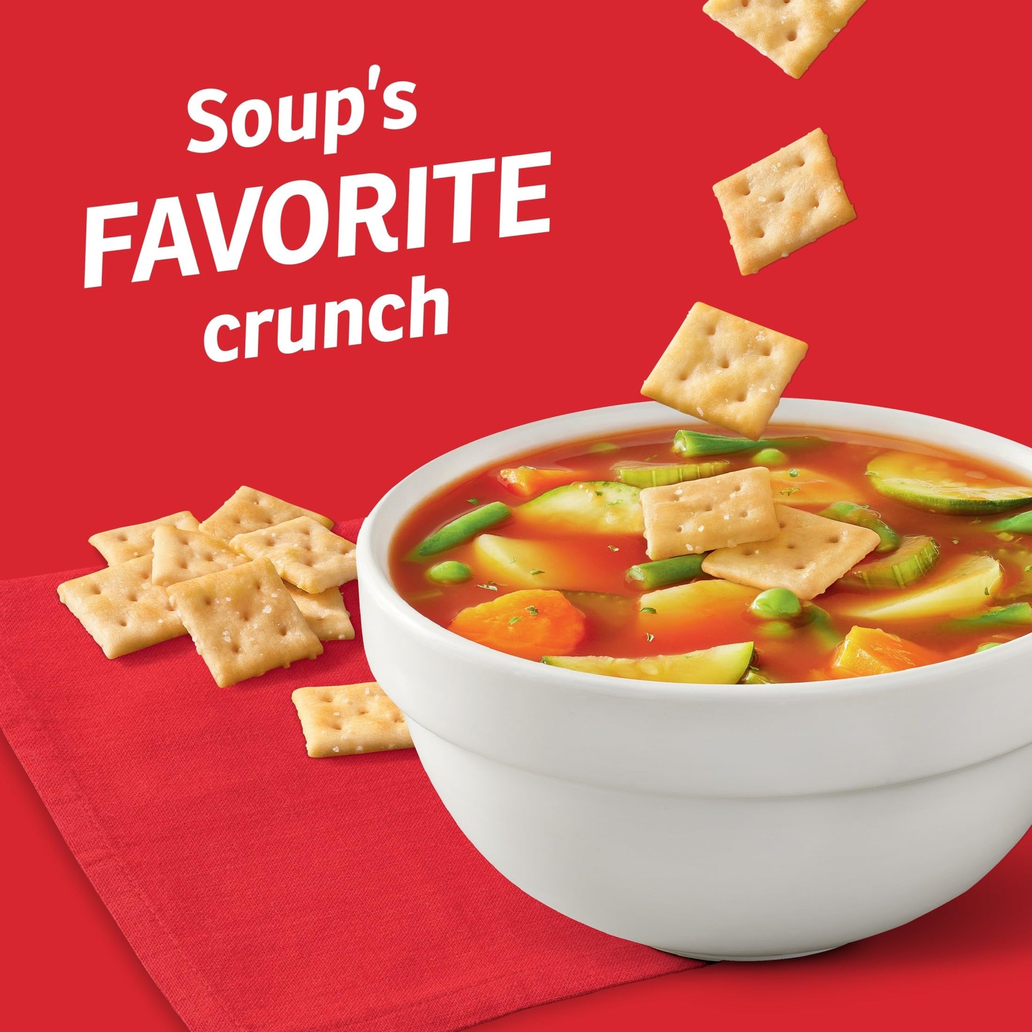 Zesta Minis Saltine Crackers, Soup Crackers, Lunch Snacks, Original, 11oz Box (1 Box)