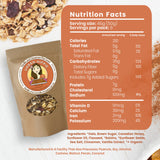 Urban Hippie Granola - Vanilla and Cinnamon Flax Seed Granola, Non-Gmo, Non Dairy, No Sulphites or Soy, Healthy Granola, 300g