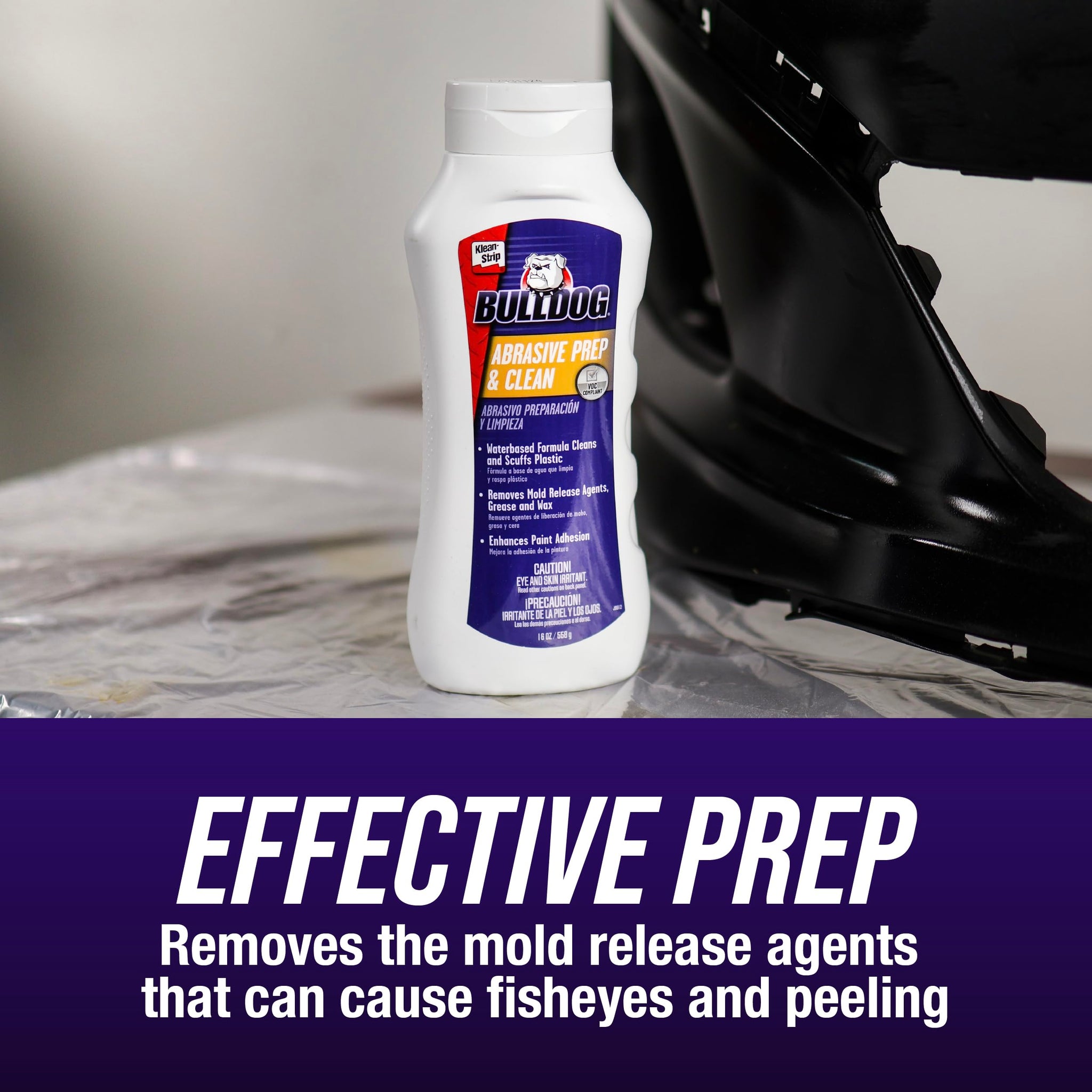 Klean-Strip Bulldog Abrasive Prep & Clean, Advanced Emulsion Degreaser Paste, Enhances Paint Adhesion, 16oz