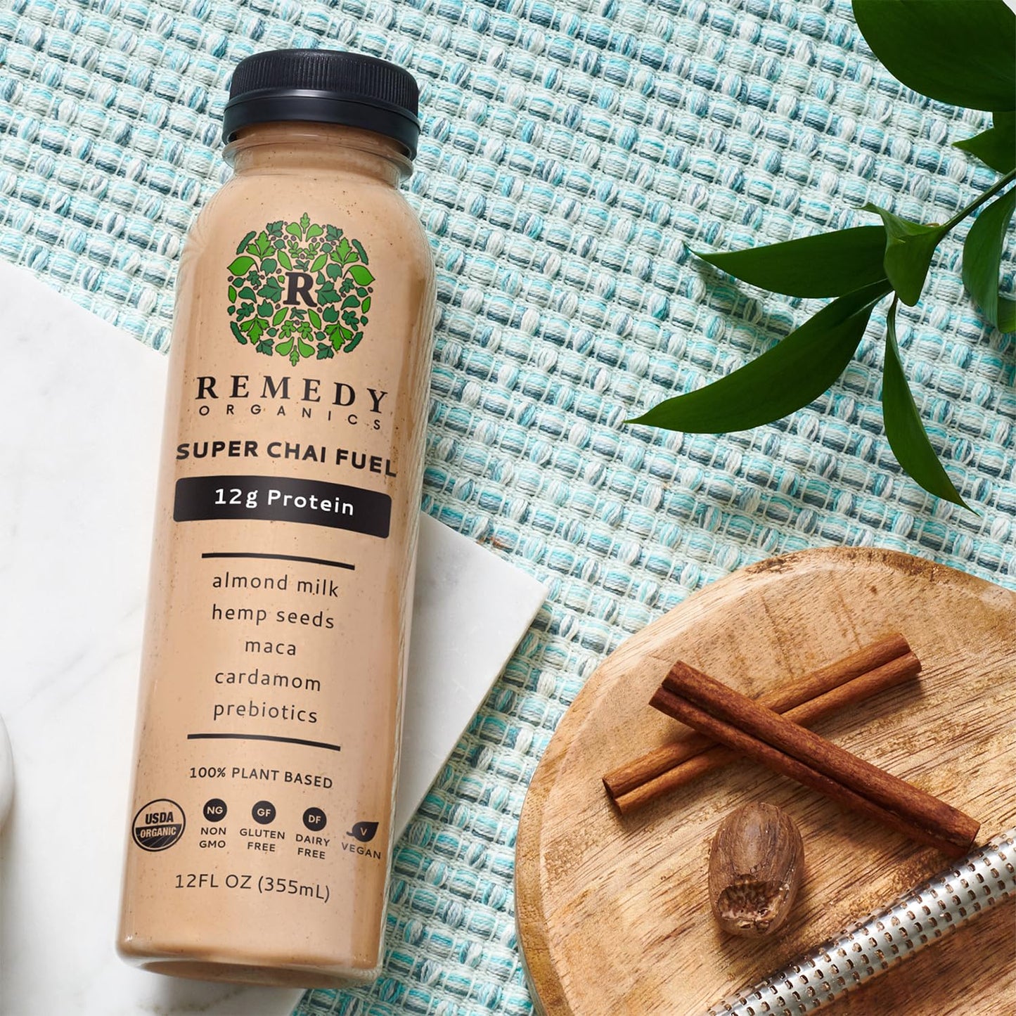 Remedy Organics Protein | Super Chai Fuel | Plant Based Protein Shakes, Ready To Drink | USDA Organic, Gluten Free, Dairy Free, Soy Free