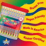 Atkinson's Rainbow Twists - Cherry Flavored Rainbow Candy - Gluten Free, Kosher, Vegan - Bite Size Candy - 2 lb. Laydown Bag