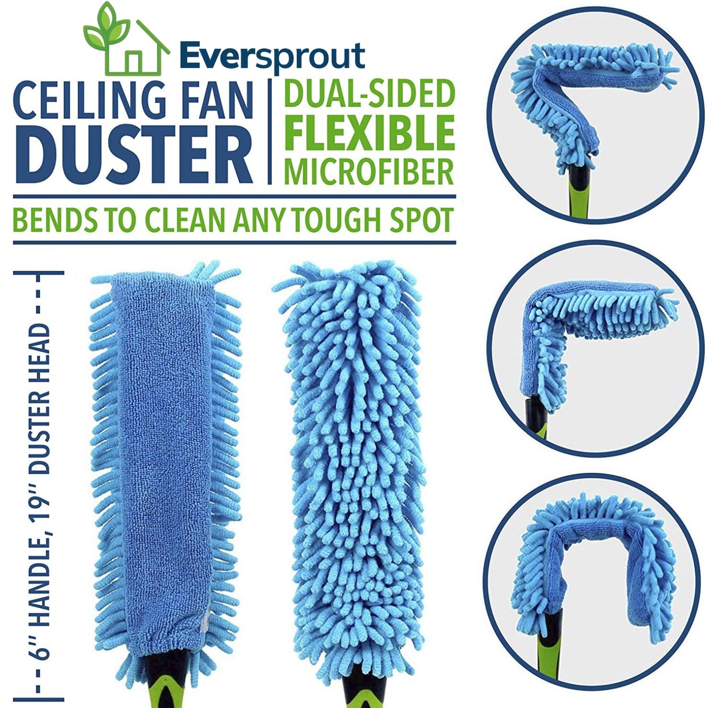 EVERSPROUT Fan Duster (12', 18', 24') (Attachment Only (No Pole))
