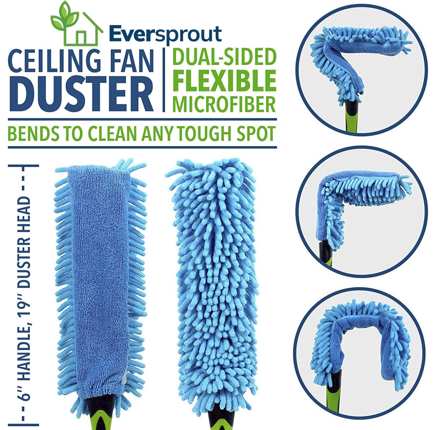 EVERSPROUT Fan Duster (12', 18', 24') (Attachment Only (No Pole))