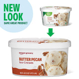 Amazon Grocery, Butter Pecan Ice Cream, 48 Fl Oz