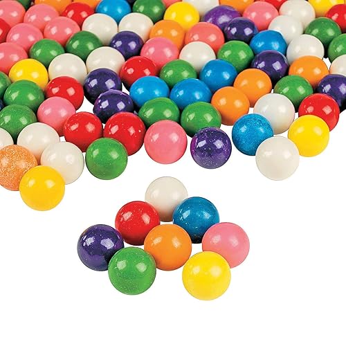 Fun Express 20 Oz. Machine Sized RoundGumball Candy (bulk set of 257),Assorted Green,Blue,Orange,Pink,Purple,Red