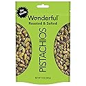 Wonderful Pistachios No Shells, Roasted & Salted Nuts, 12 Ounce Resealable Bag, Protein Snacks, Gluten Free, Healthy Snack